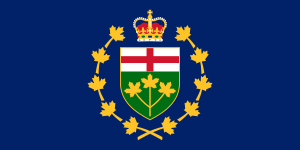 Flag of the Lieutenant-Governor of Ontario / Drapeau du lieutenant-gouverneur de l'Ontario