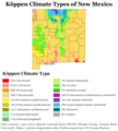 Image 43Köppen climate types of New Mexico, using 1991–2020 climate normals (from New Mexico)