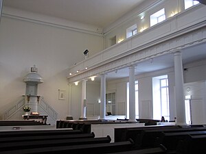 Français : Intérieur de l'église réformée, rue du Bouclier