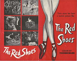 Oorspronkelijke flyer voor The Red Shoes (1948)