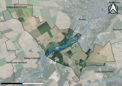 Carte orhophotogrammétrique de la commune.