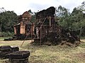 Ruined E1 buildings undergoing reconstruction through anastylosis.