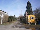 Rosenthaler Grenzweg nach Ost ab Charlottenstraße (links Tosenthal, rechts Niederschönhausen)