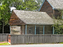 C. A. Nothnagle Log House en Gibbstown, es la casa más antigua (1638) de Nueva Jersey: la casa de troncos fue una de las mayores contribución suecas al Nuevo Mundo.