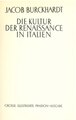 J. Burckhardt: Die Kultur der Renaissance in Italien 1860, lch 6.