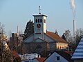 Die Martinskirche, gesehen vom Diakonissengarten