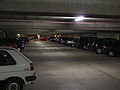 Parkdeck unter Audimax/ Parking level beneath the Audimax