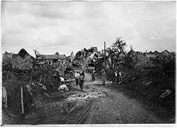 Réfection de la route à l'entrée du village