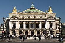 Exterior of grandiose 19th-century theatre