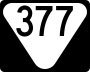 State Route 377 marker