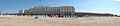 Panoramic view on the Koninklijke Gaanderijen, seen from the beach