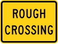 W10-15P Rough crossing (plaque)