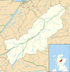 Dalwhinnie is located in Badenoch and Strathspey