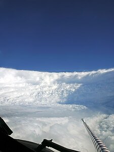 The eyewall of Hurricane Katrina