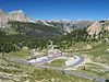 Blick von der Passhöhe des Col d’Izoard (2360 m) hinab nach Norden