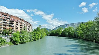 Arve depuis le Pont de Carouge, 2012.