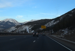 Runaway truck ramp on Interstate 70 near Silverthorne, Colorado