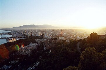 Málaga, sundown