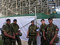 Bermuda Regiment Soldiers armed with Mini-14s on OPs in Barbados for Cricket World Cup 2007