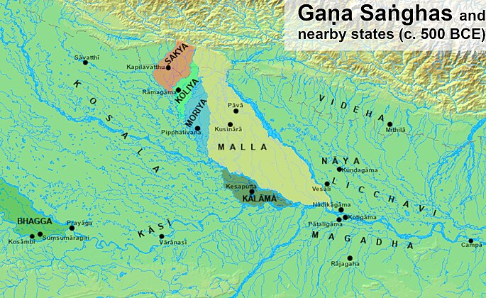 500 ईसापूर्व, शक्तिशाली गणसंघ और मगध जनपद