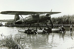 Румунський розвідувальний гідролітак He 114 в ході операції. Операція «Мюнхен». Липень 1941