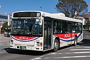 1031 いすゞエルガ KL-LV280L1改(ヘッドライト周りが白く塗装されている)