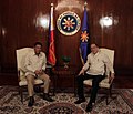 Kerajaan Filipina Rodrigo Duterte dan Benigno Aquino III, di 2016.