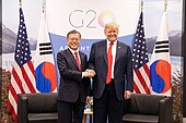 President Moon Jae-in and President Donald Trump in November 2018