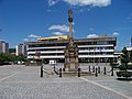 Plague column and city hall