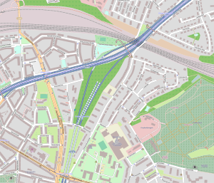 Übersichtskarte Autobahndreieck Essen-Ost