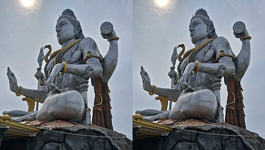 Shiva statue - left side of Shiva