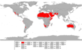 Reparticion mondiala dau clima desertic caud (BWh)