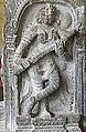 Nataraja Temple, Chidambaram, ca. 12th-13th century C.E. Shivakamasundari (one of the forms of Parvati) playing an alapini vina, the resonator pressed into her shoulder