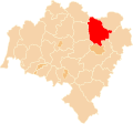 Lage des Landkreises Trzebnica in der Woiwodschaft Niederschlesien