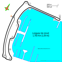 Layout of the Monaco Formula E street circuit