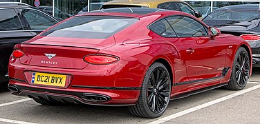 Bentley Continental GT Speed (3rd gen.) - right rear view