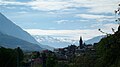 Panorama vers le chef-lieu, vu du hameau Pilloret