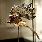 René Lalique, Diadème coq, Lisbonne, musée Calouste-Gulbenkian (1897-1898).