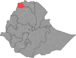 Western Zone location in Ethiopia