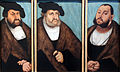 Portraits of the three Saxon Reformation princes 1532, Museu Nacional Alemão