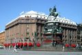 Image 35Hotel Astoria and statue of Tsar Nicholas I in Saint Petersburg, Russia (from Hotel)