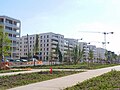 Logements du programme O'rizon et l'avenue des Sciences, dans le quartier de Moulon, au cœur de Paris-Saclay.