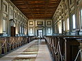 Sala de lectura de la Biblioteca Laurenziana