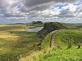 Der Hadrianswall östlich des Meilenkastells 39 (Steel Rigg) zwischen Housesteads und Once Brewed.