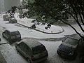 Tempesta de calamarsa a l'hivern a Bogotà, a Colòmbia.