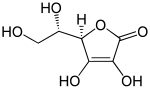 Structure chimique de la vitamine C