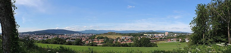 Panorama sur la trouée de Belfort.