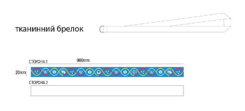 Тканинний брелок