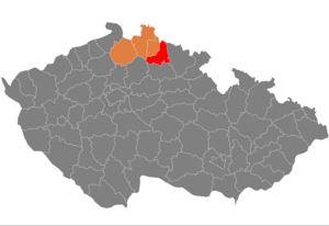 District location in the لیبرتس اوستانی within the Czech Republic