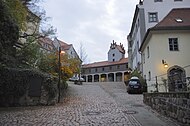 Innenhof des Klosters, im Hintergrund in der Mitte der Pönitenzturm